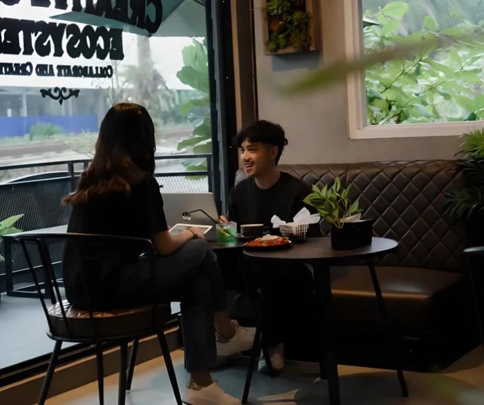 Cafe konsep ruko desain inspirasi cerdas